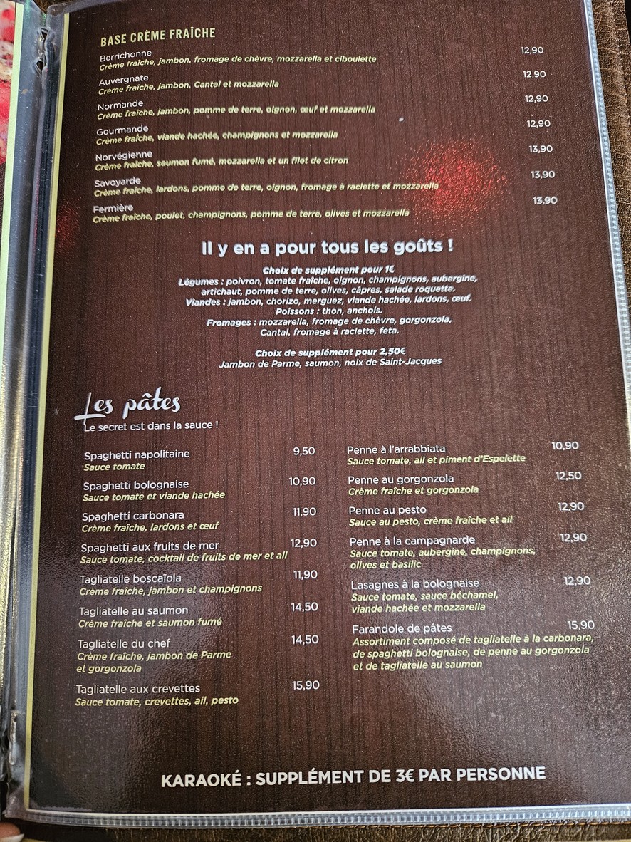 Pizzeria Valentino menu 2