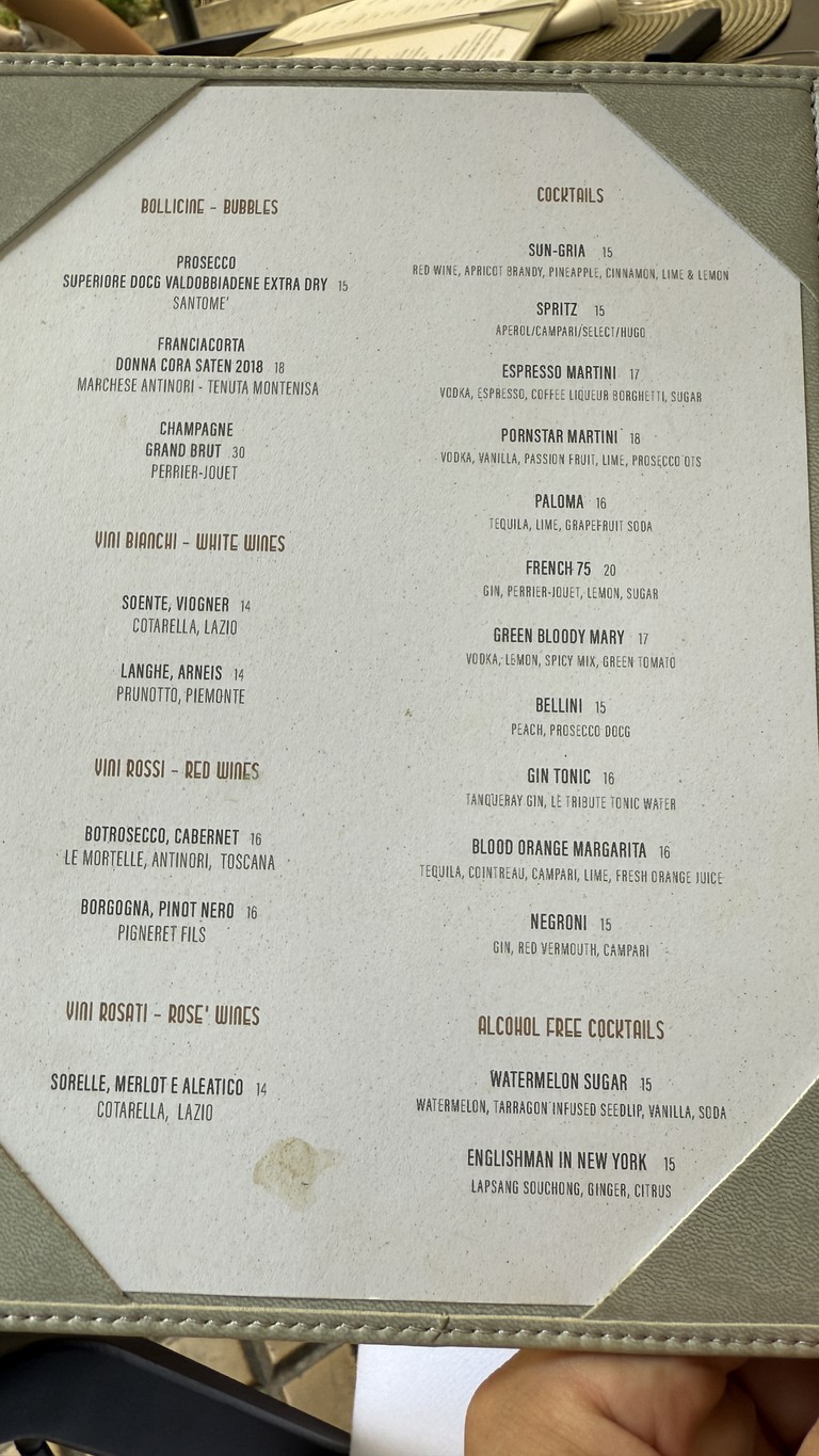 Caffè Doria menu 1