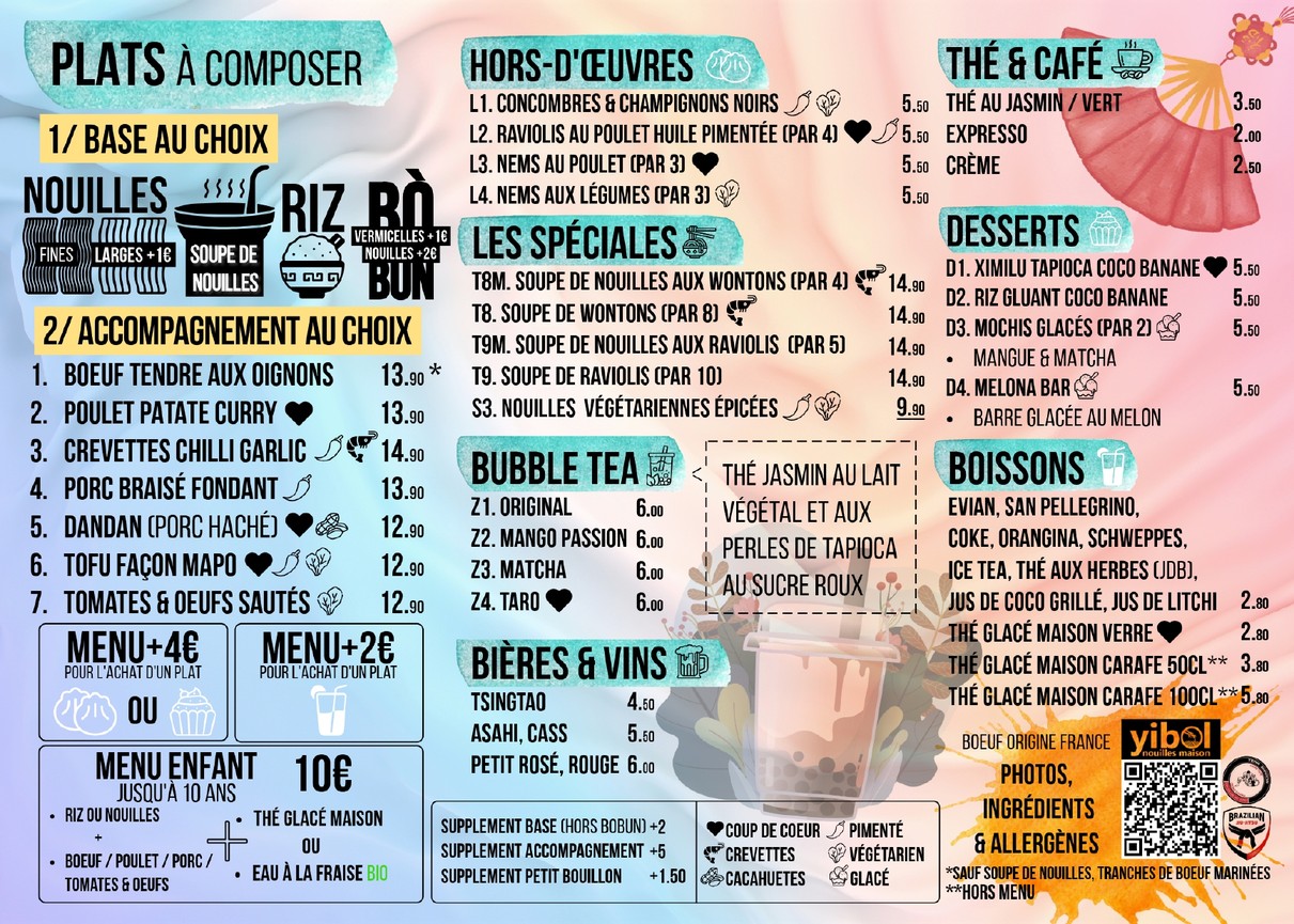 Yibol menu 2