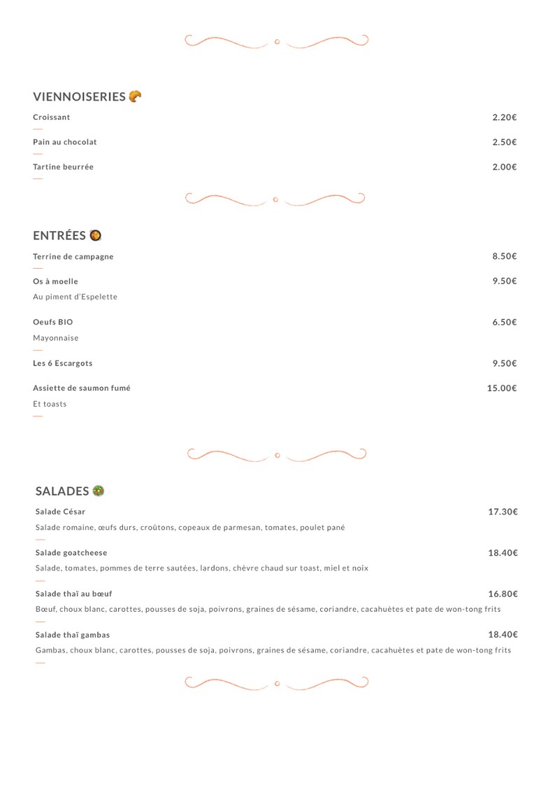 Café À la Fontaine menu 2
