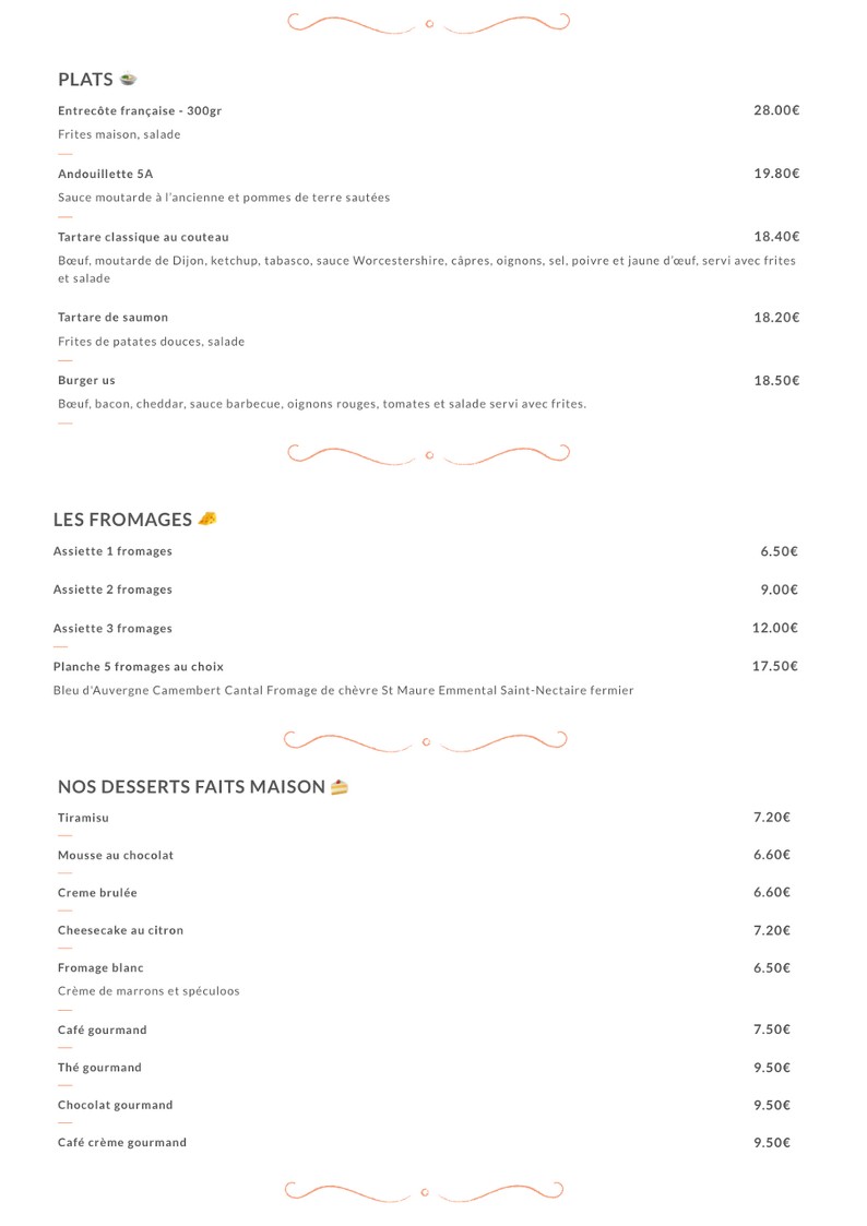 Café À la Fontaine menu 3