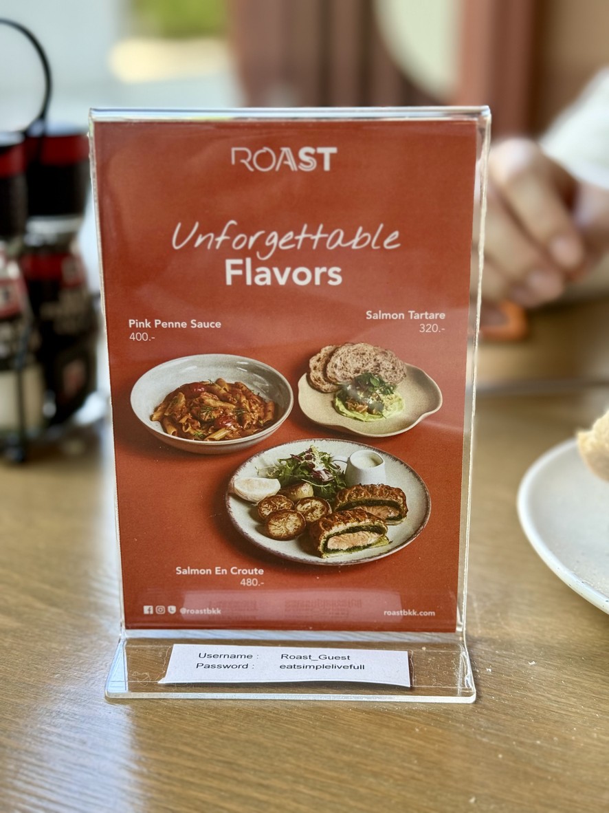 Roast at Sathon menu 1