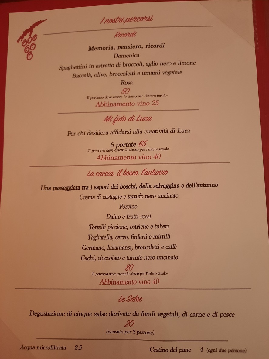 Taverna Angelica menu 1