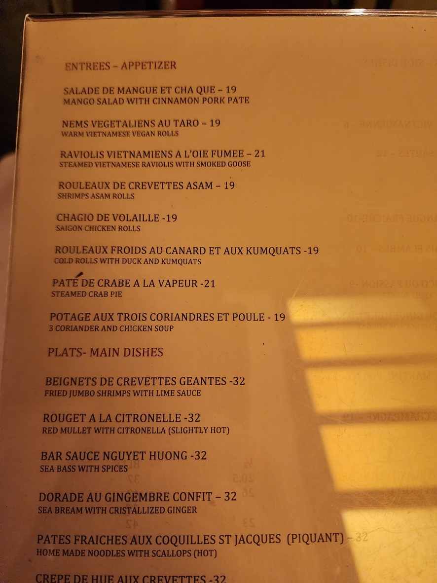 Tan Dinh menu 1