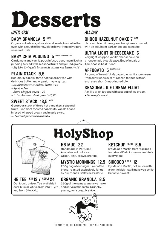 HolyBelly menu 4