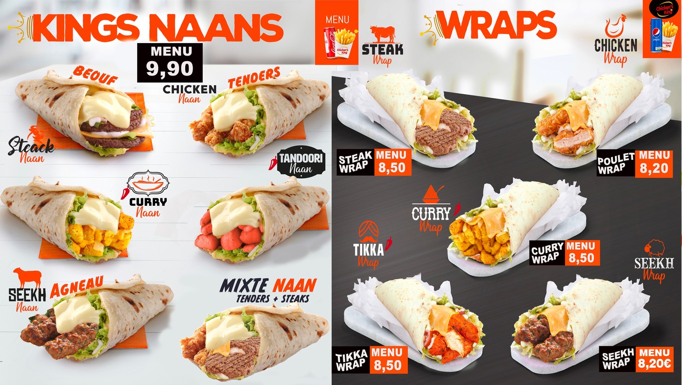 CHICKEN'S KING - Porte d'Italie menu 4