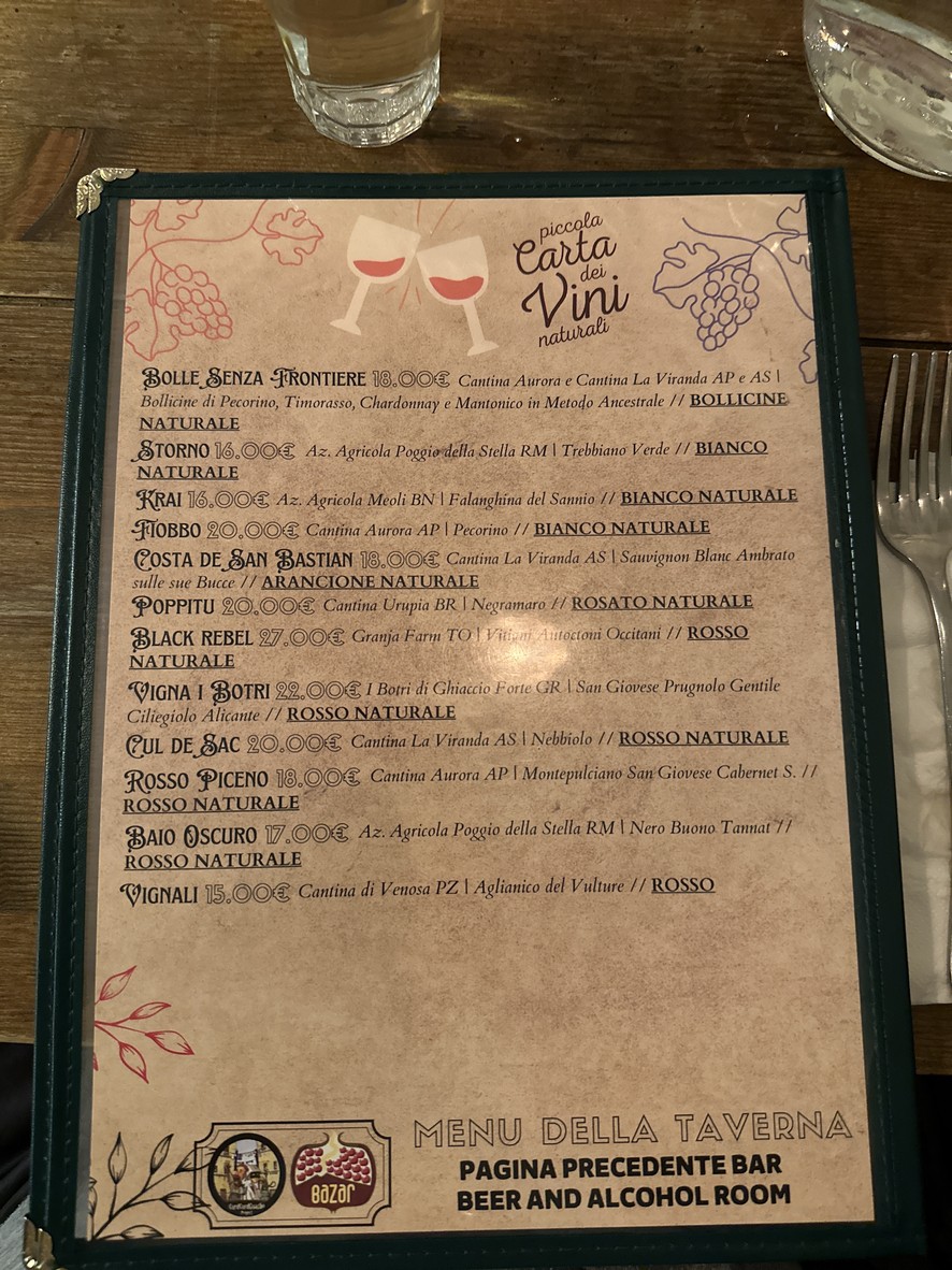 Bazar Taverna Curdo Meticcia menu 4