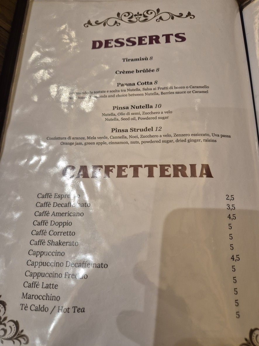 Da Cicero menu 3