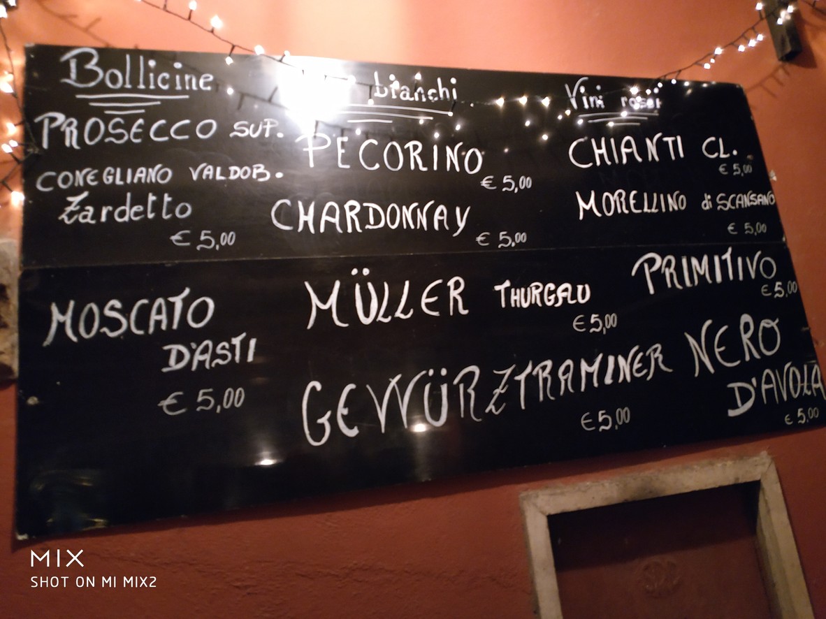 Sapori & Parole menu 2