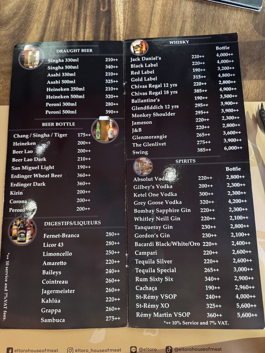 إل تورو هاوس أوف ميت menu 3