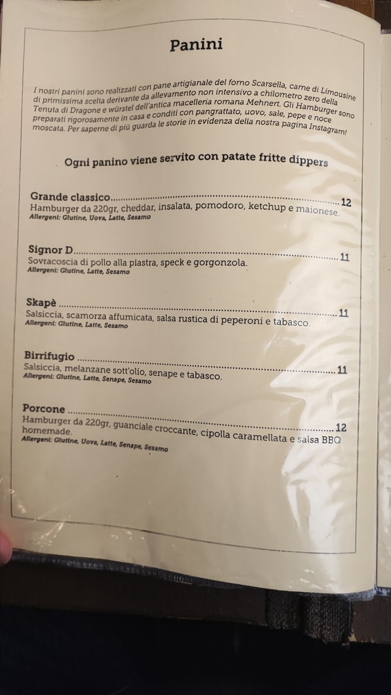 Birrifugio Trastevere menu 6