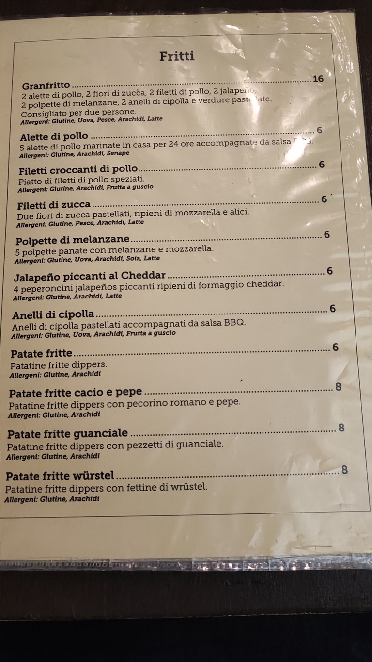 Birrifugio Trastevere menu 8