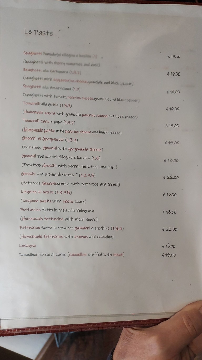 Universal Bar Pizzeria menu 3