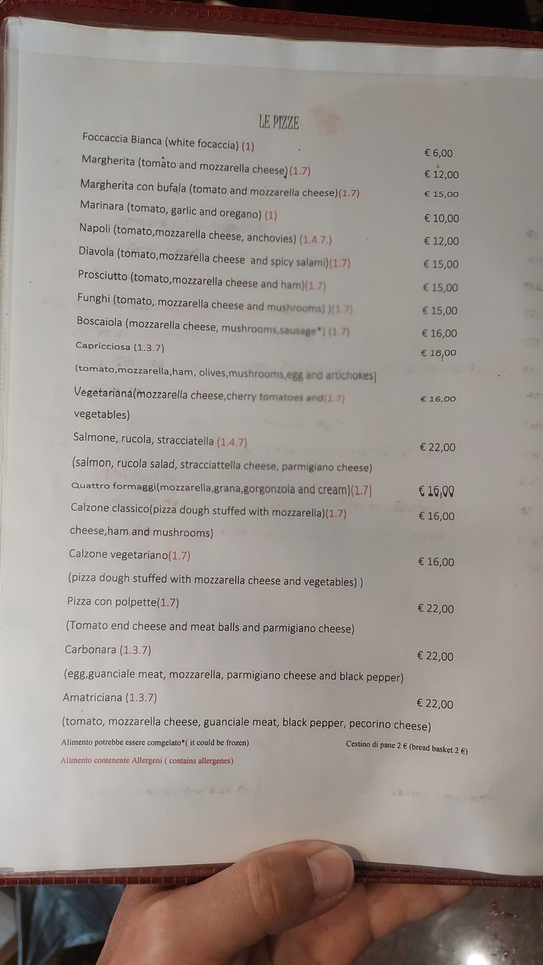 Universal Bar Pizzeria menu 4