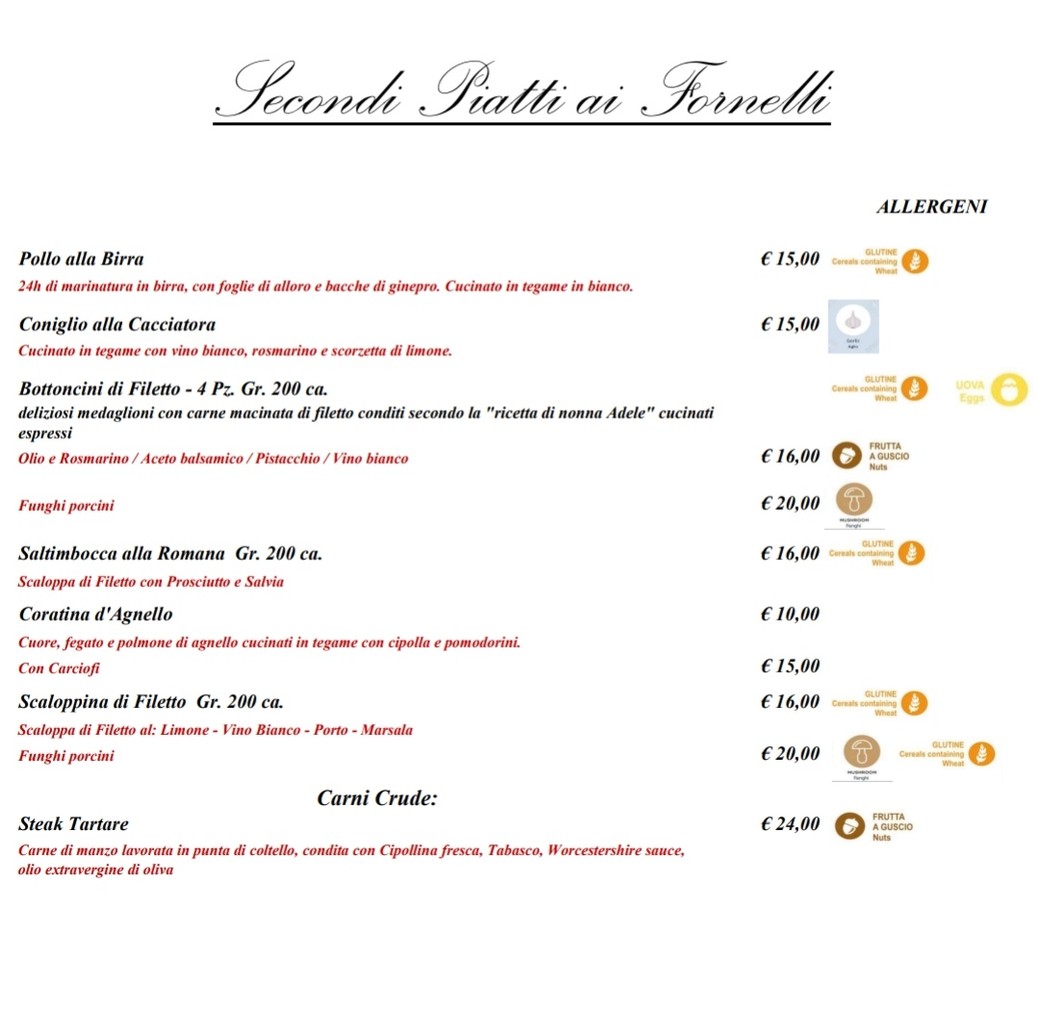 La Vergara menu 4