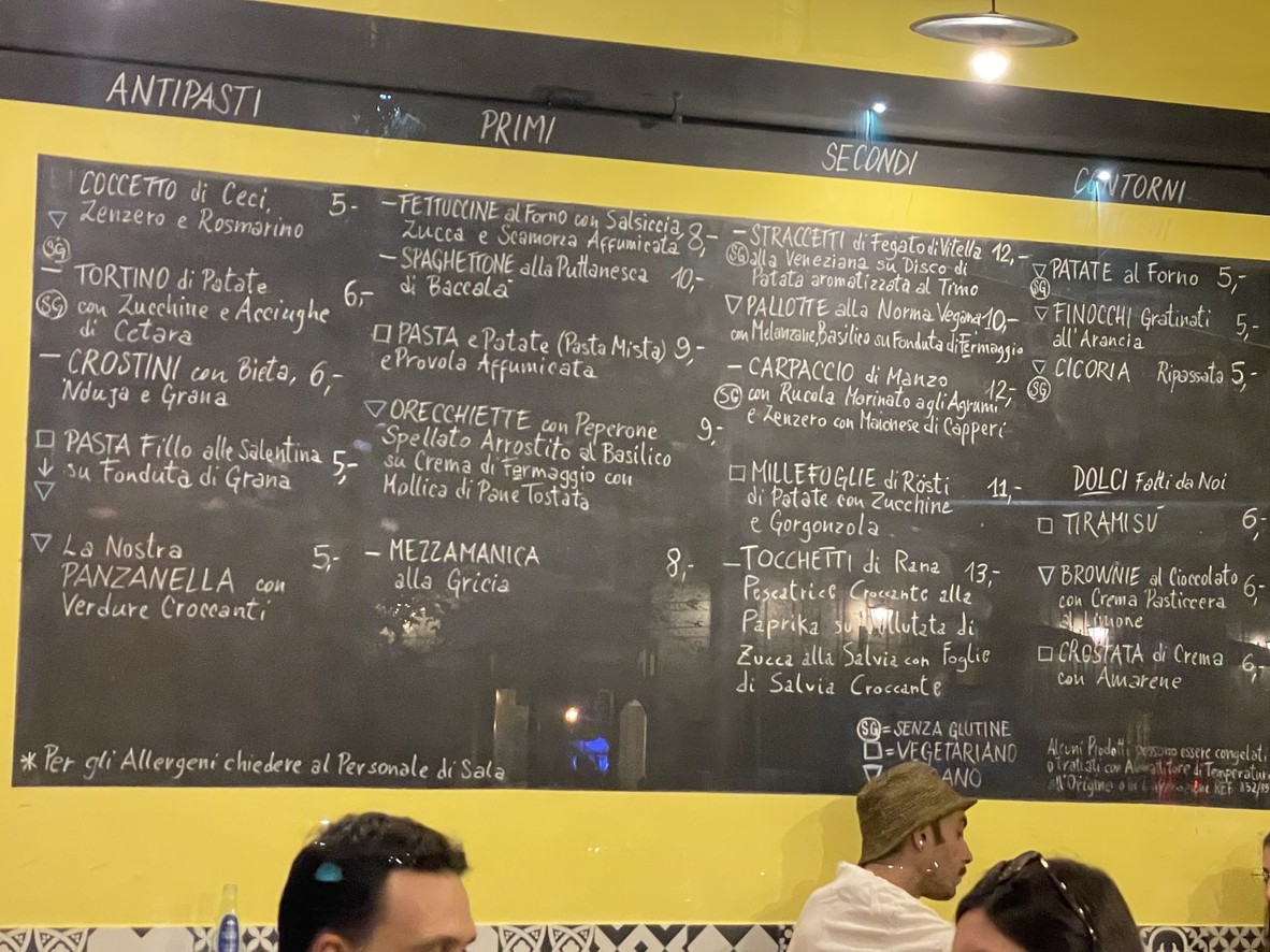 L' Angolo Cottura Trattoria Roma menu 1
