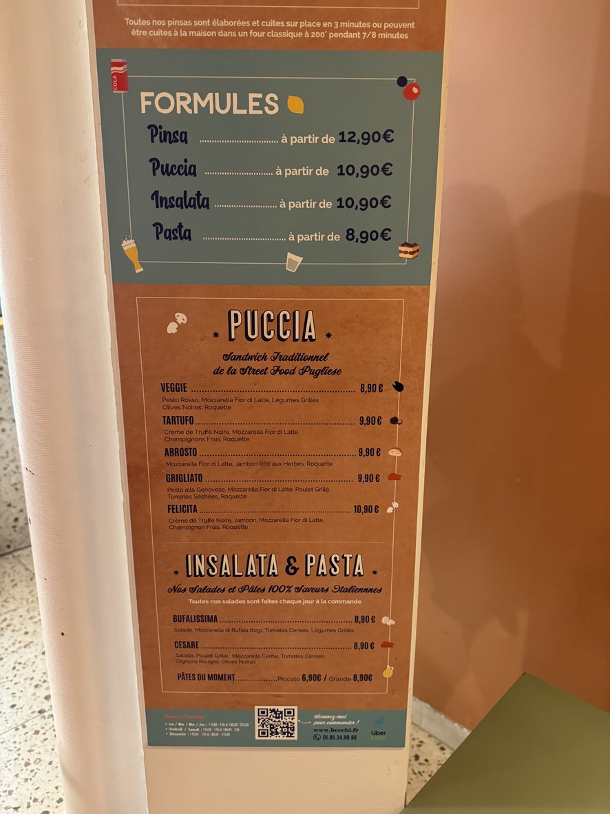 Becchi - Nation Cours de Vincennes menu 2