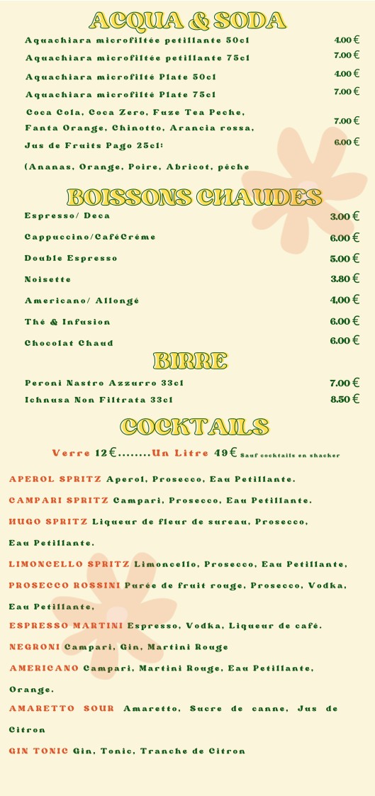 Restaurante Nonno Nino menu 2