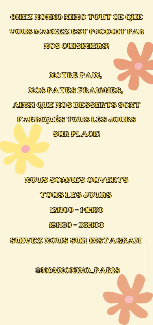 Restaurante Nonno Nino menu 3