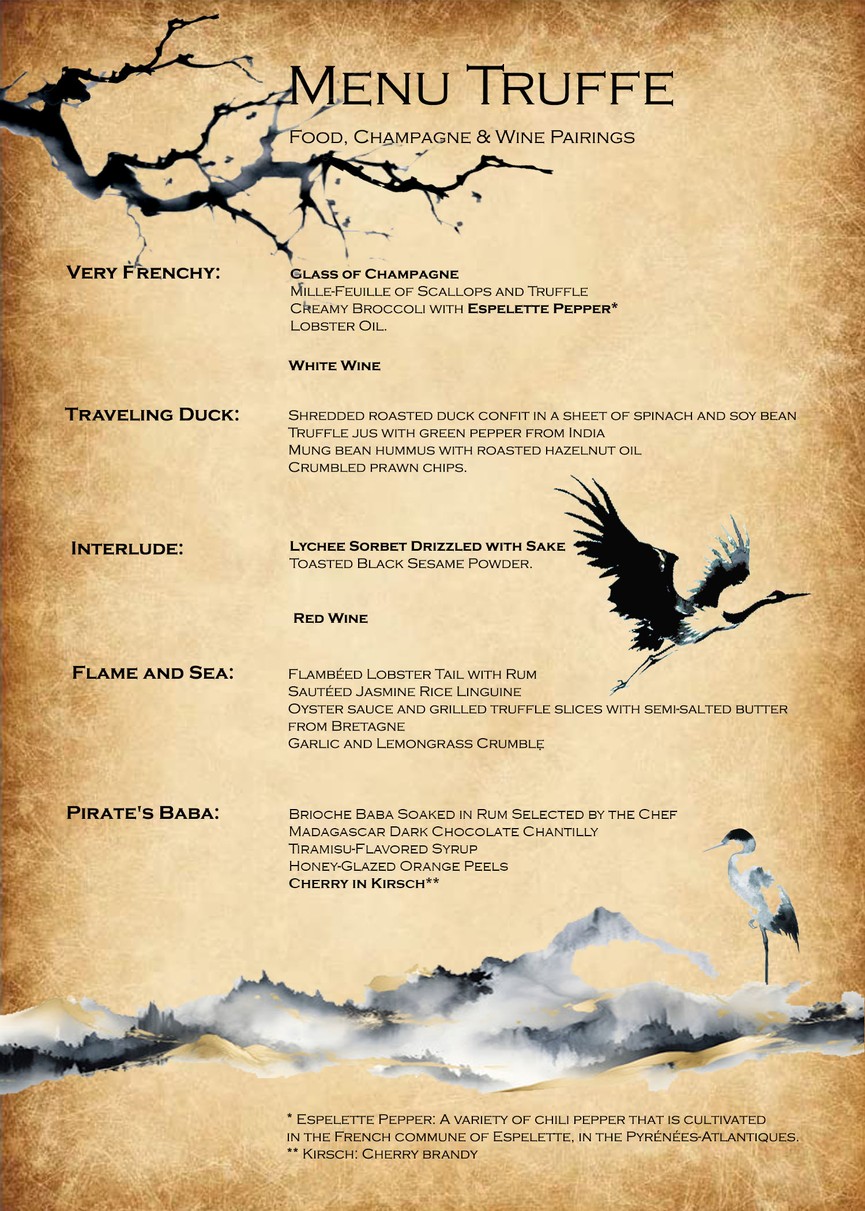 Chef Jean Yves menu 3