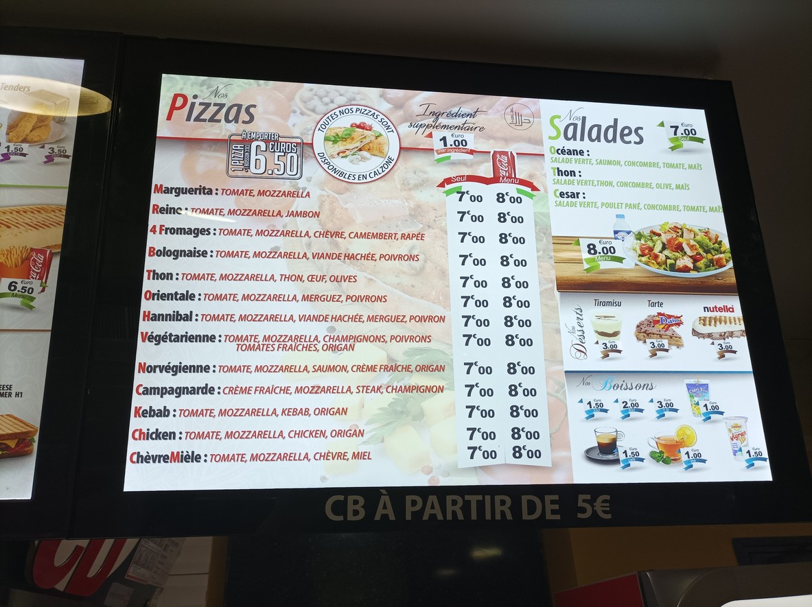 Croq De Bibliothèque menu 4
