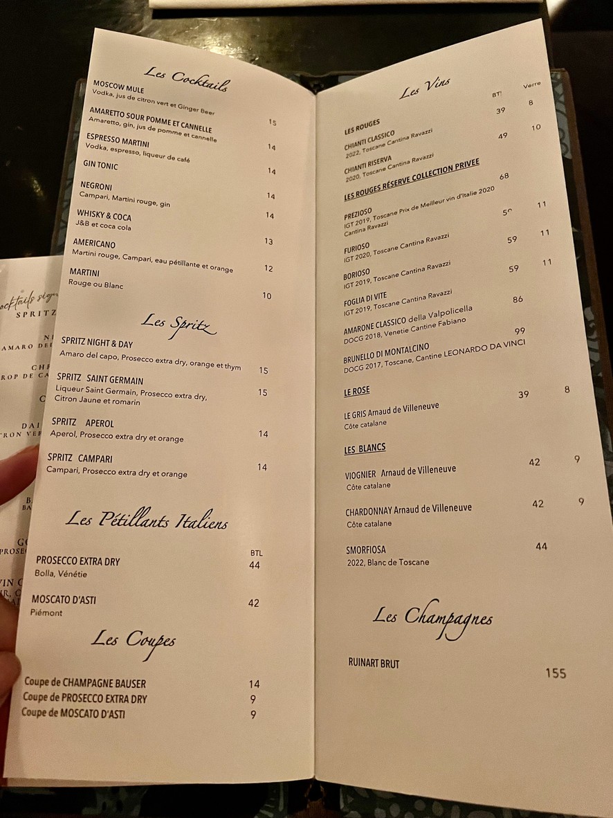 Le Square - Restaurant Paparazzi menu 4