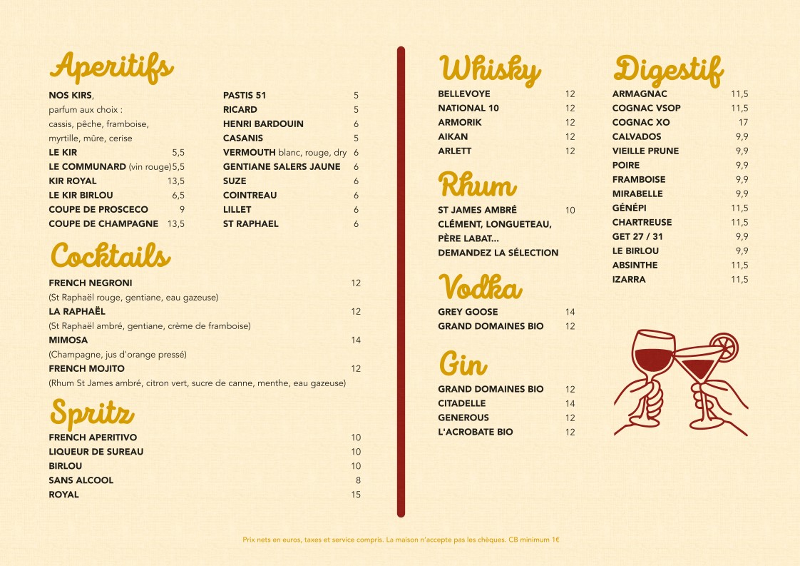 Gaston & Marlo menu 4