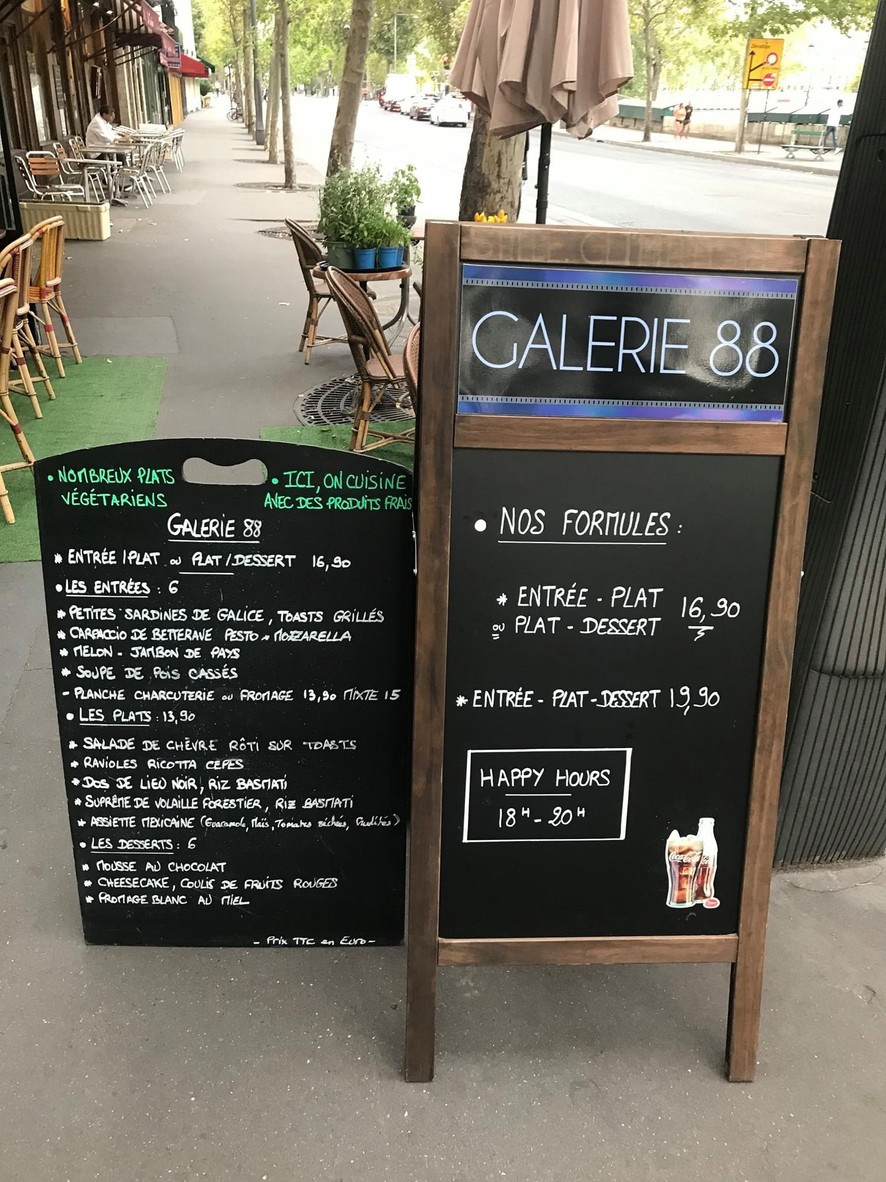 Galerie 88 menu 1