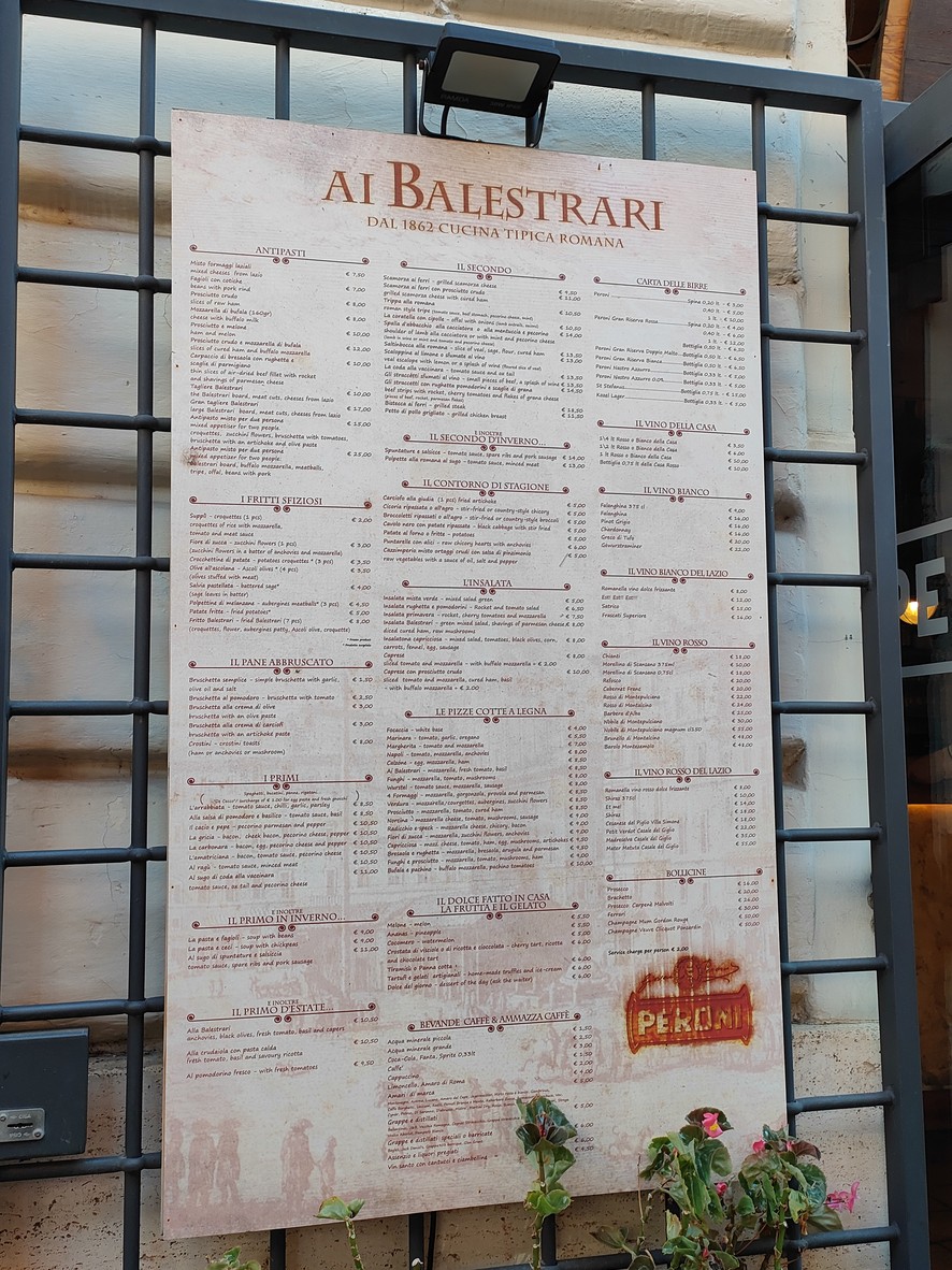 Ai Balestrari a Porta Pia menu 4