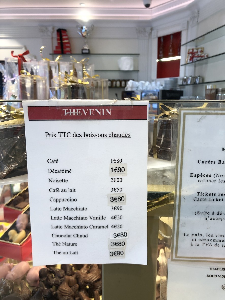 Maison Thevenin - Boulangerie Pâtisserie Paris 75014 menu 1