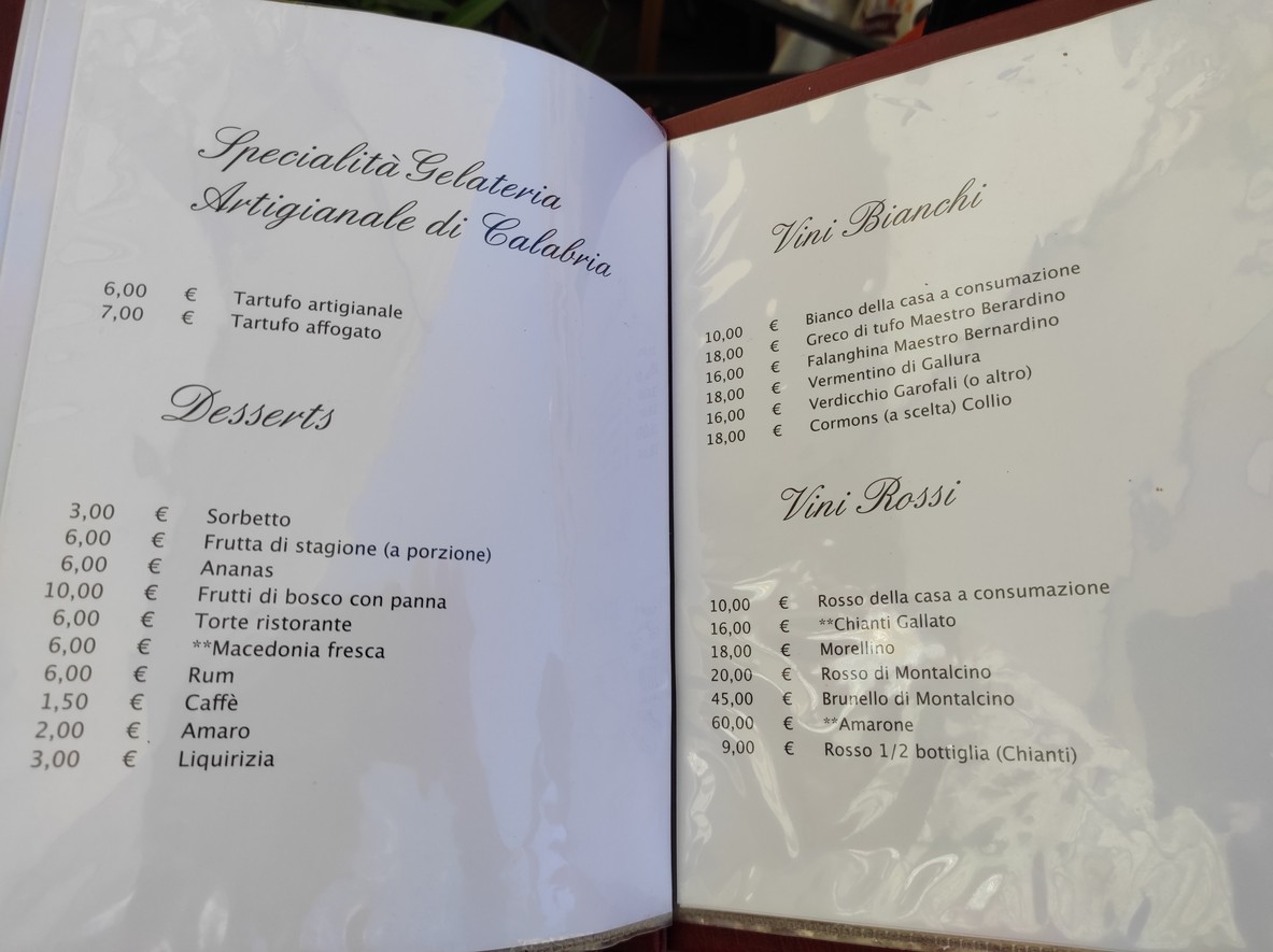 Ristorante da Franco Roma menu 3
