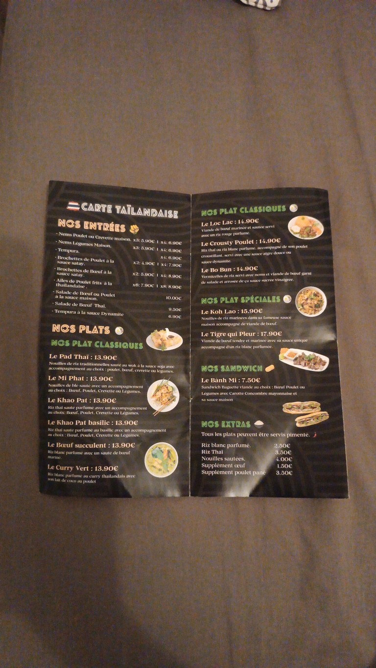 ZOLA RESTAURANT menu 1