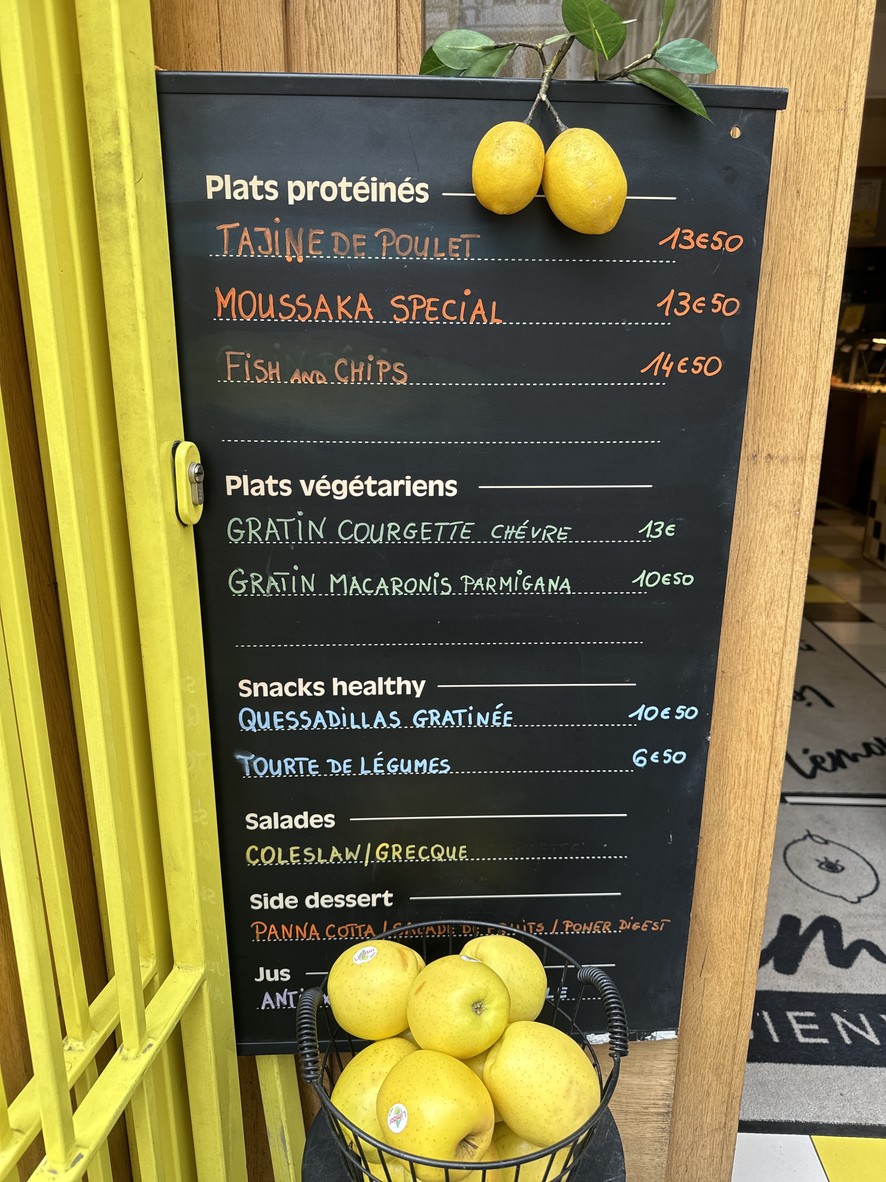 Lémoni Café - Trinité menu 2