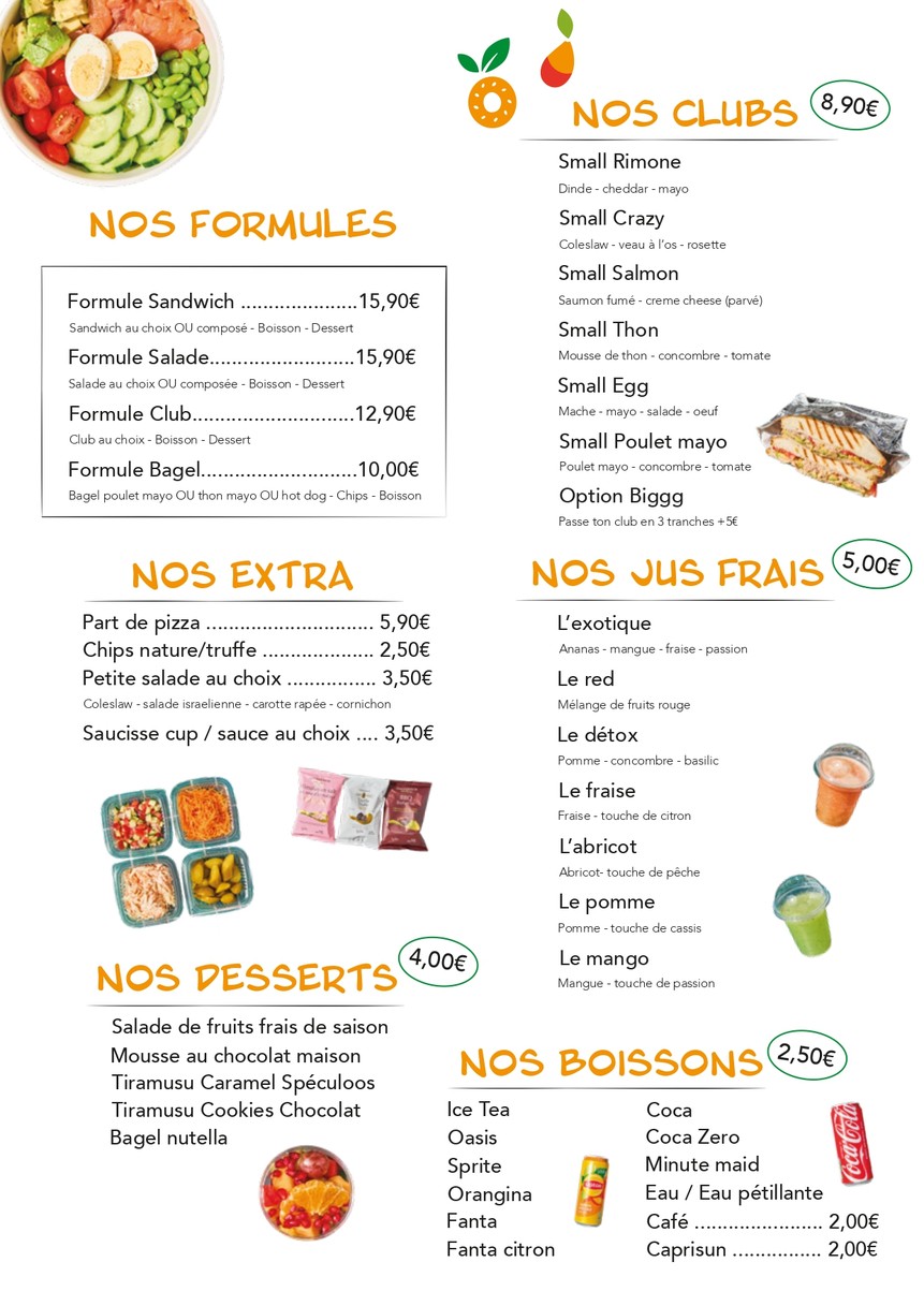 RIMONE menu 1