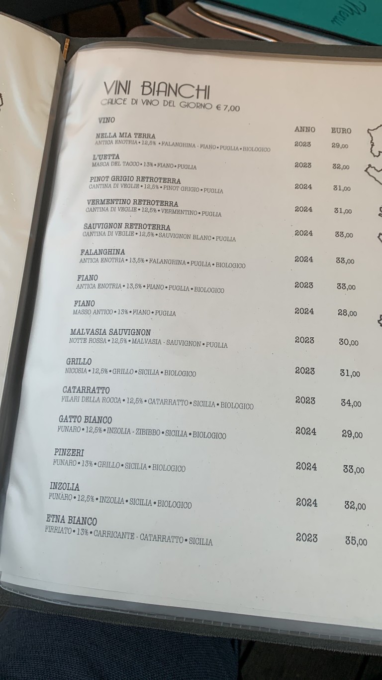 SUD Vino & Cucina menu 3