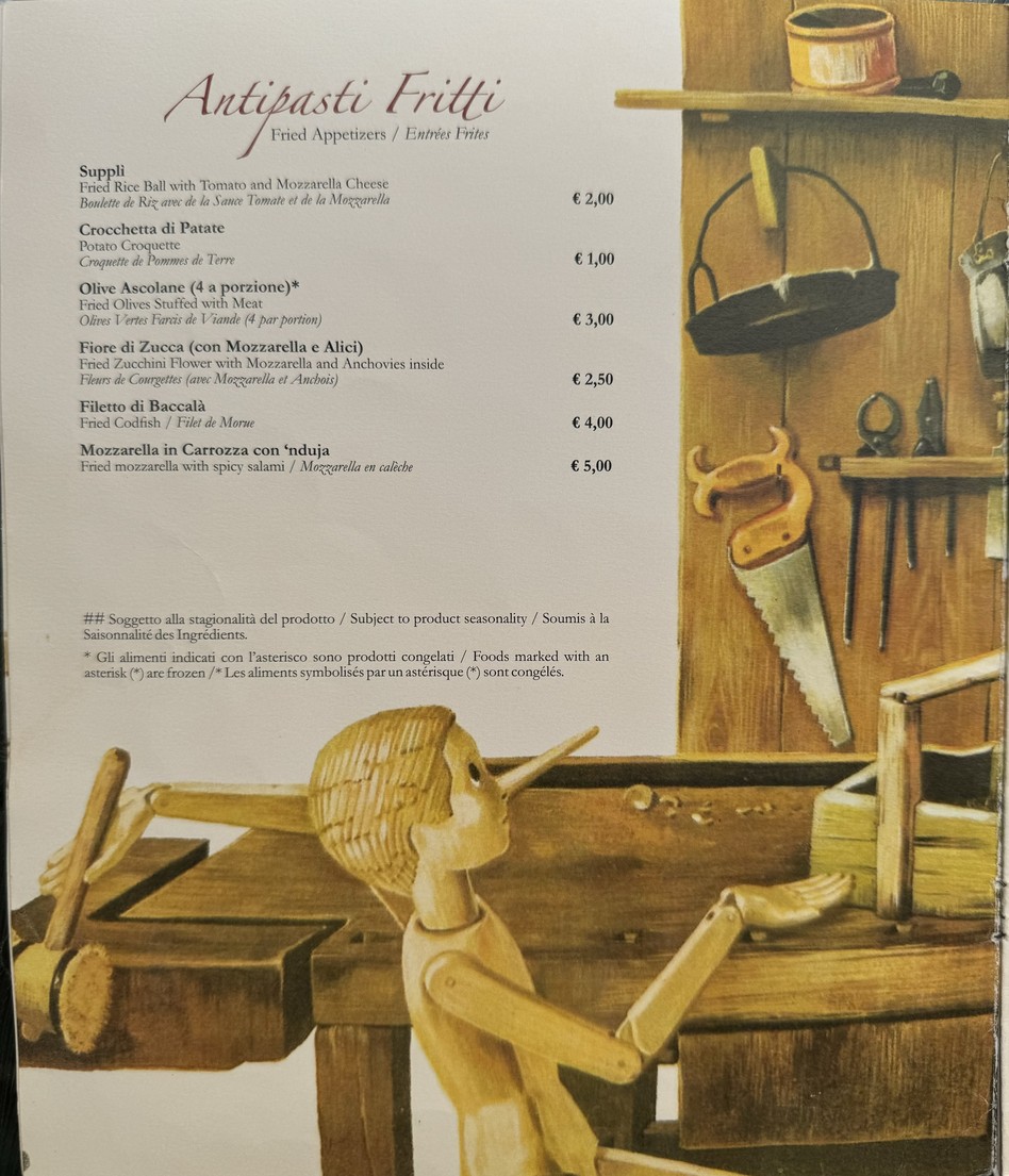 Al Giardino Del Gatto E La Volpe Srl menu 2