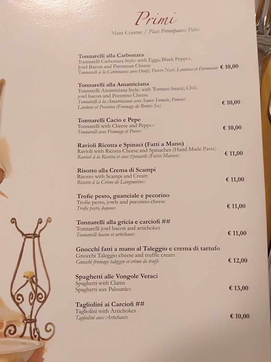 Al Giardino Del Gatto E La Volpe Srl menu 4