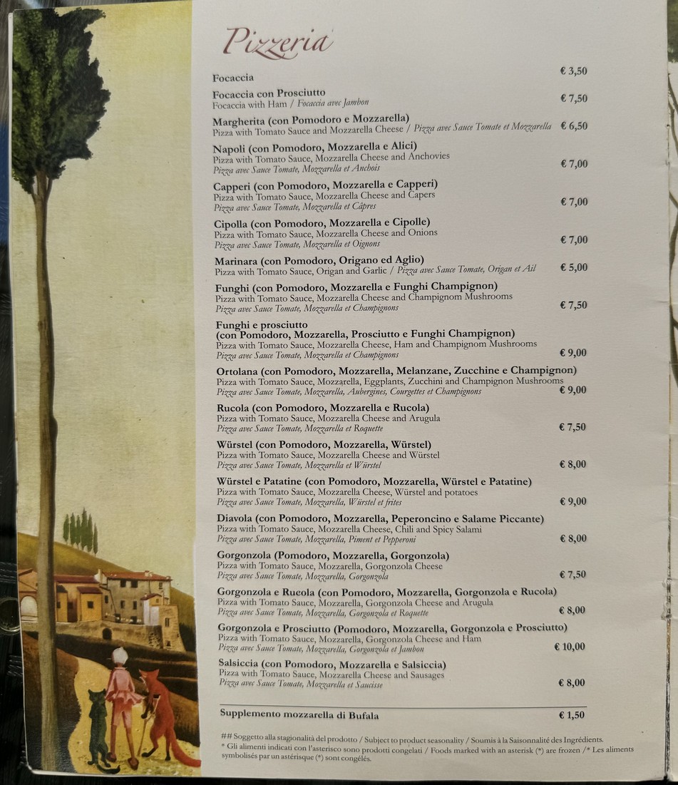 Al Giardino Del Gatto E La Volpe Srl menu 7