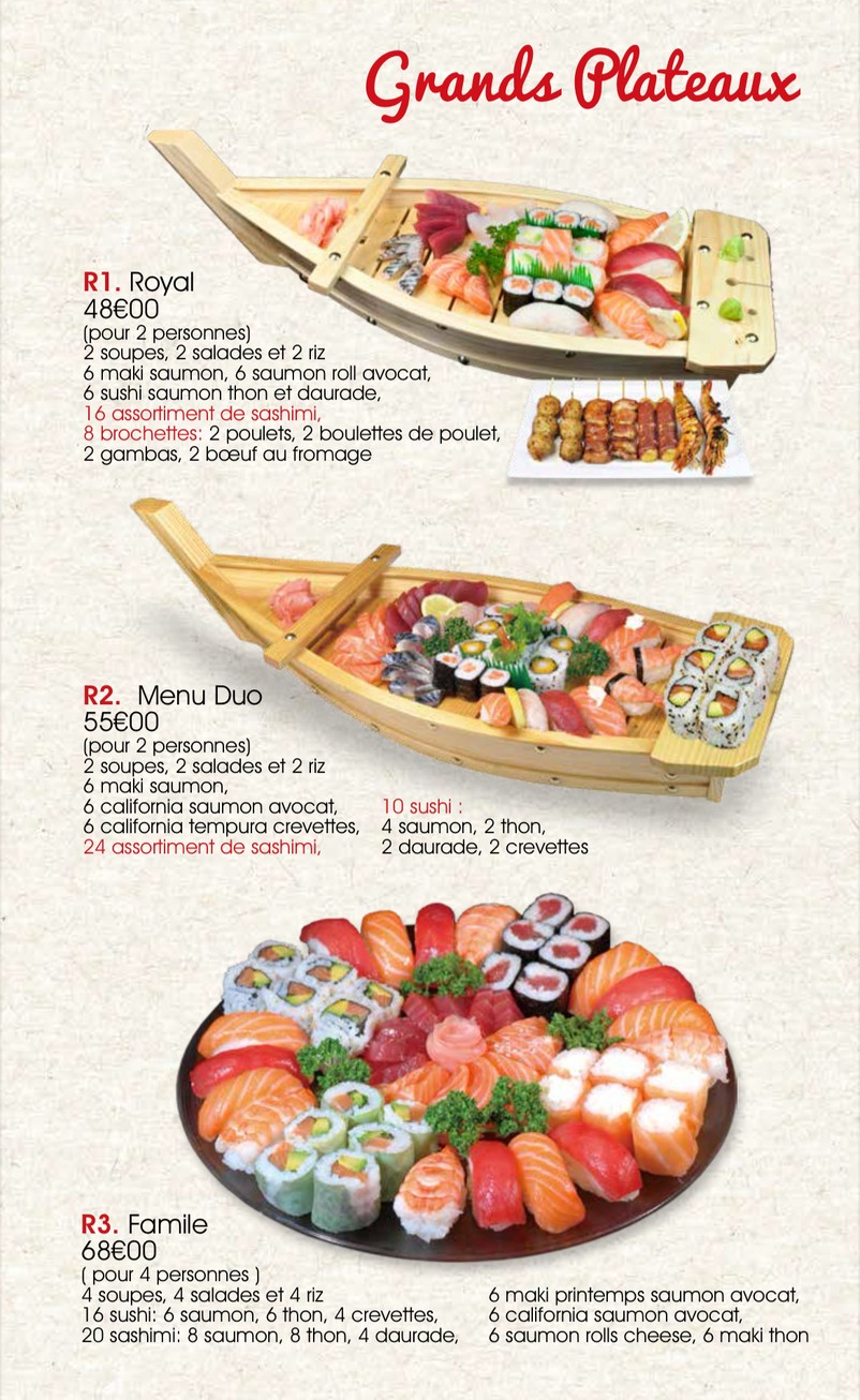 Fujirama menu 2