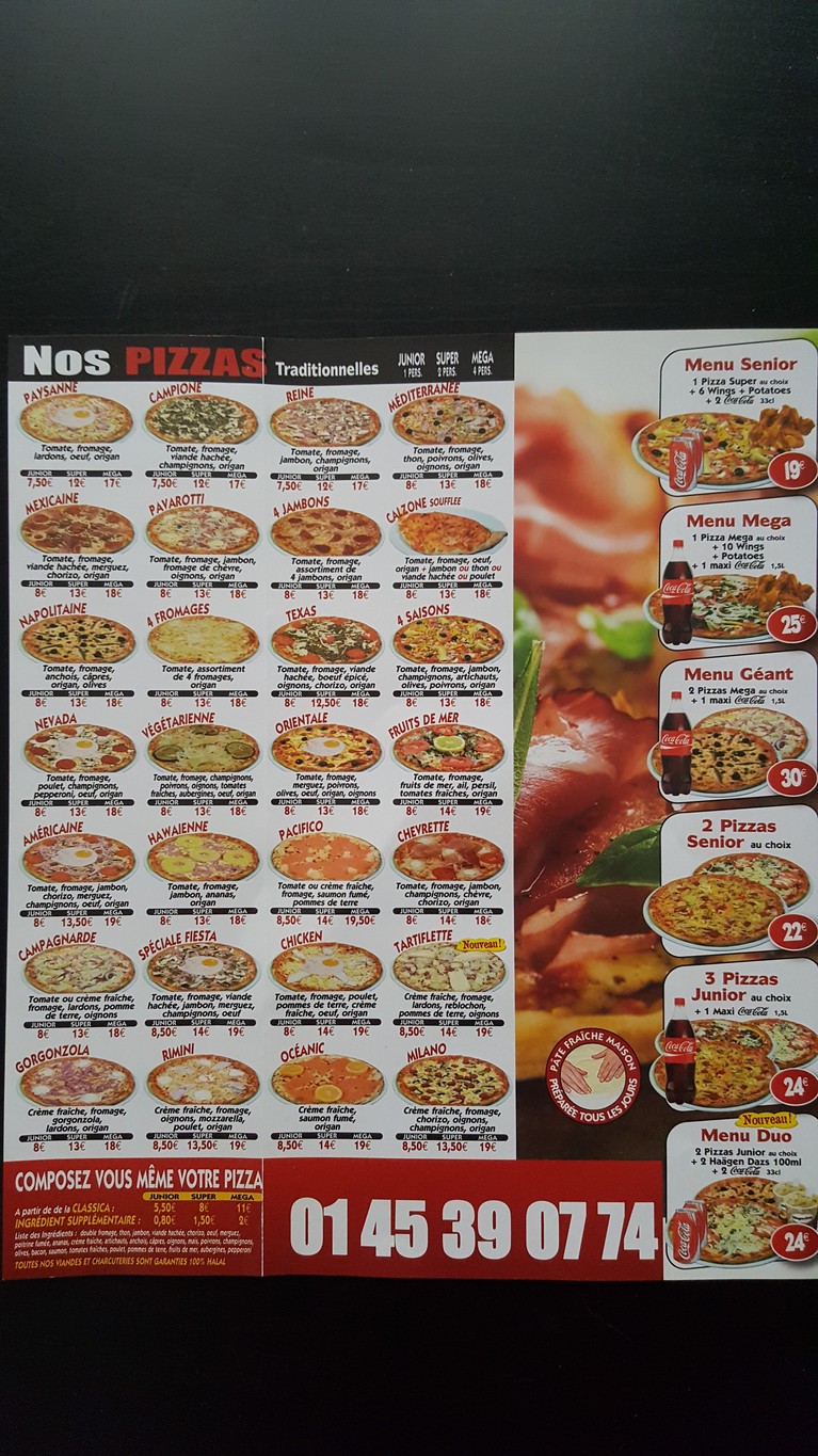 Fiesta & Pizza menu 2