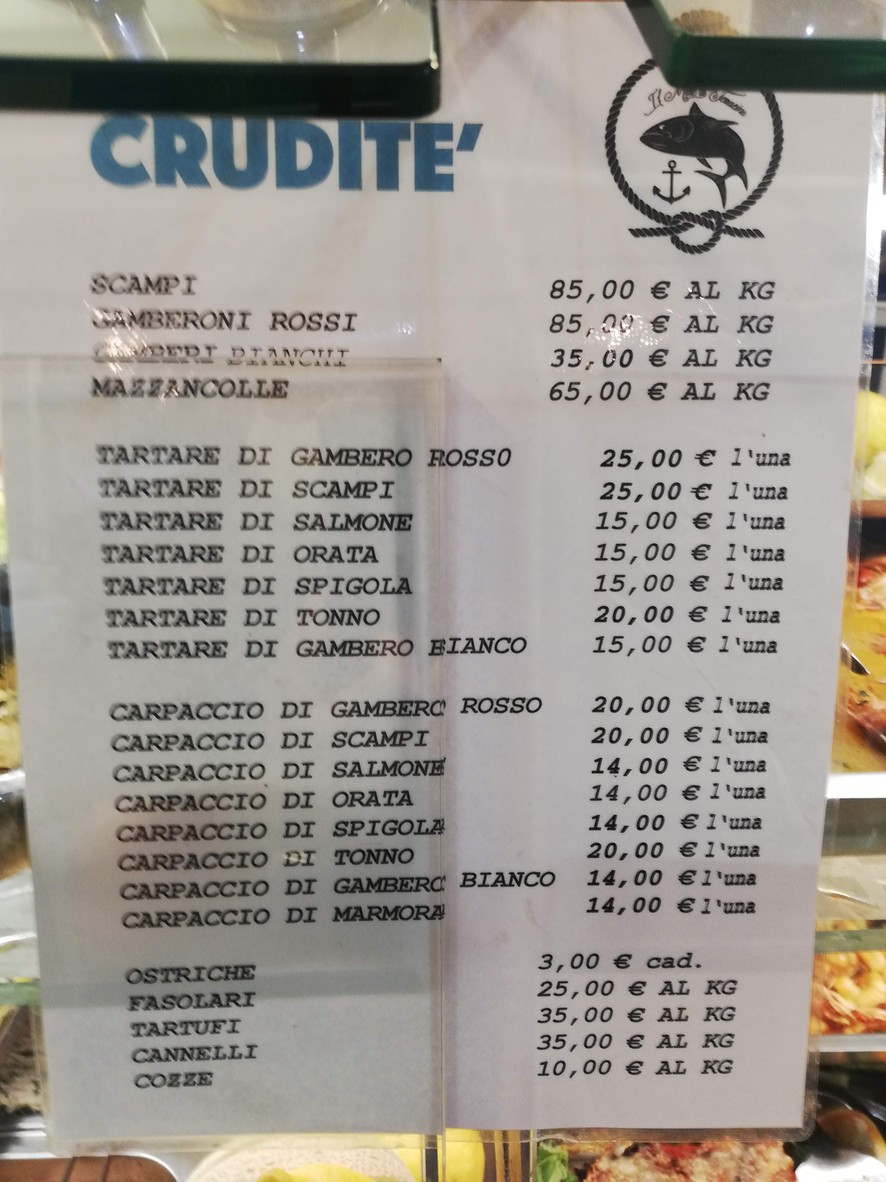 Pescheria "Il Mare Di Terracina" menu 2
