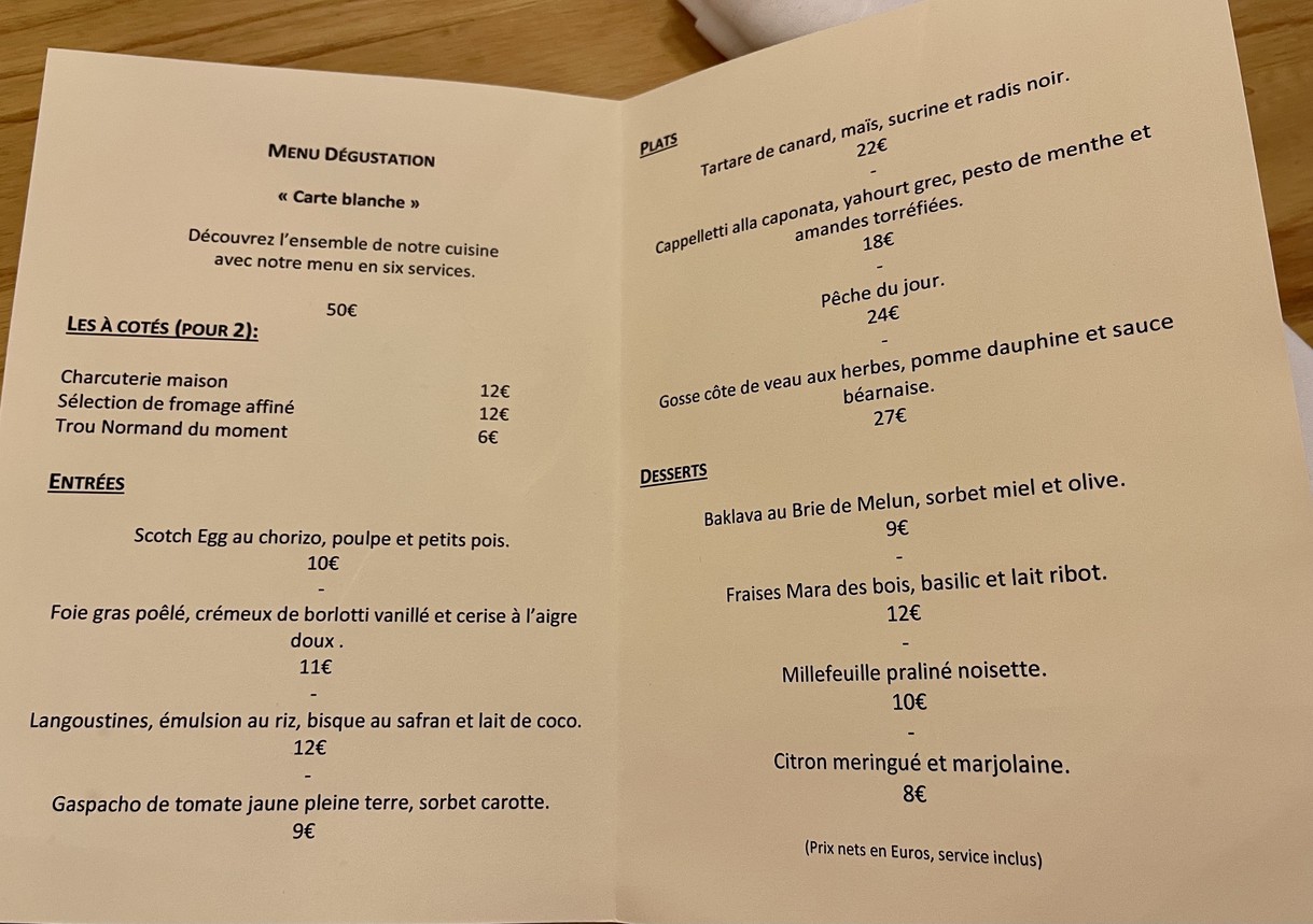 Milord menu 2