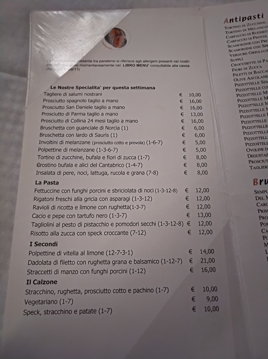 Meloncini menu 2