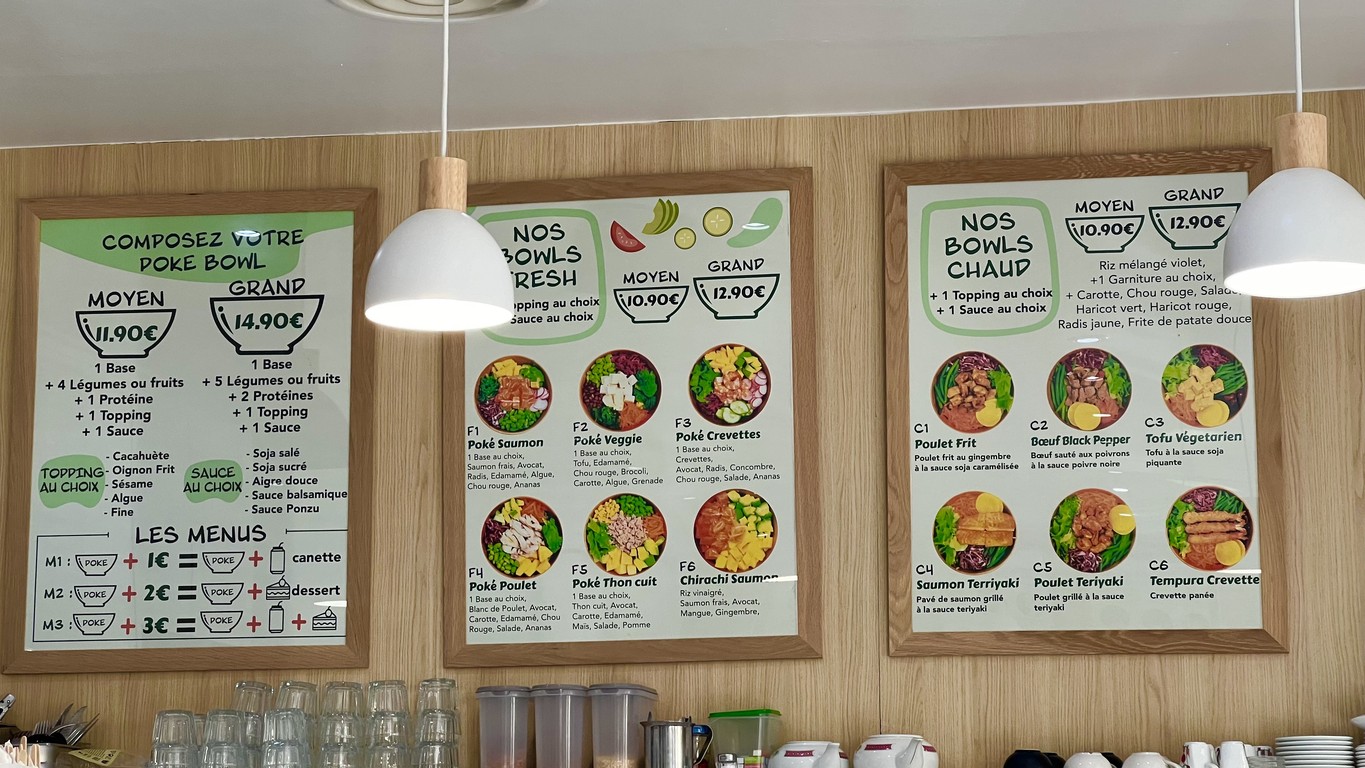 Fun Bowls menu 1