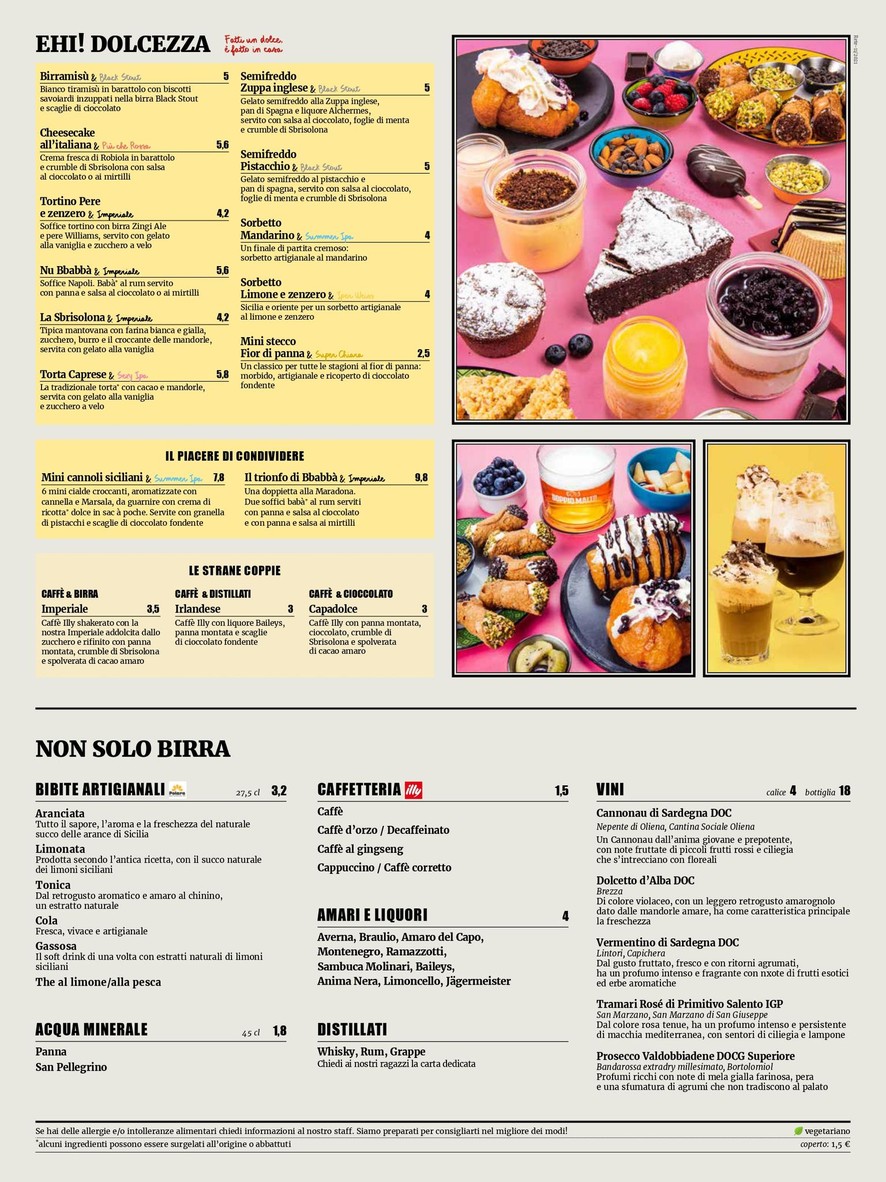 Doppio Malto Roma Maximo menu 3