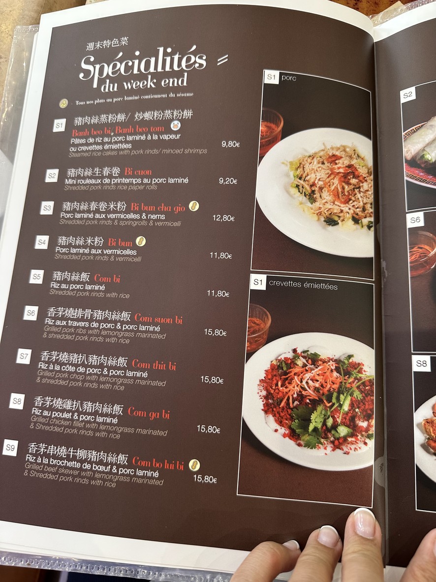 Dong Huong Restaurant menu 3