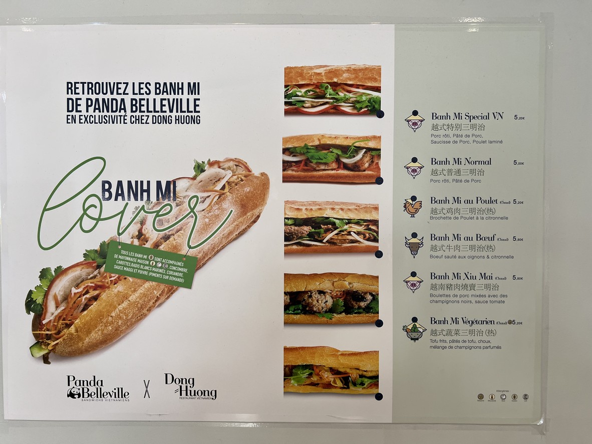 Panda Belleville menu 1