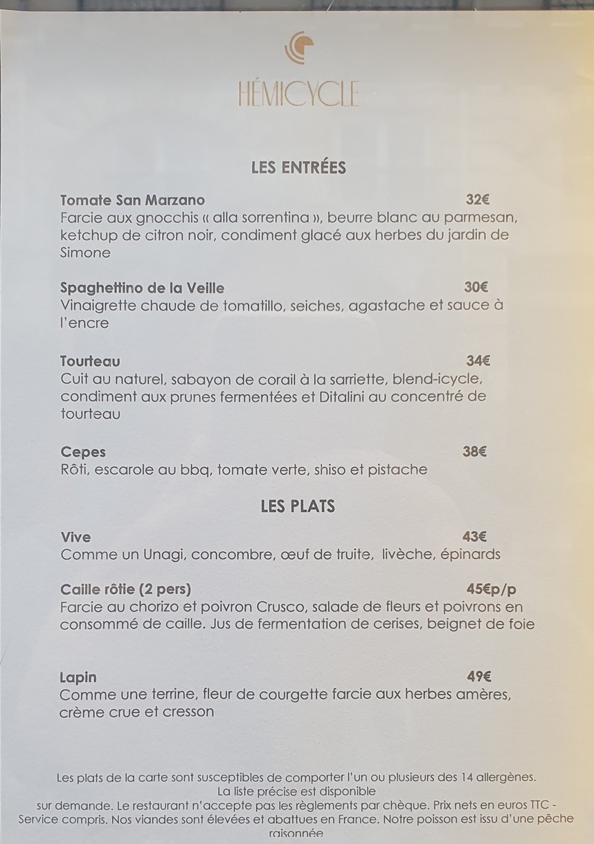Hémicycle menu 2