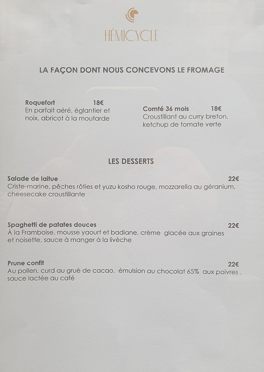Hémicycle menu 3