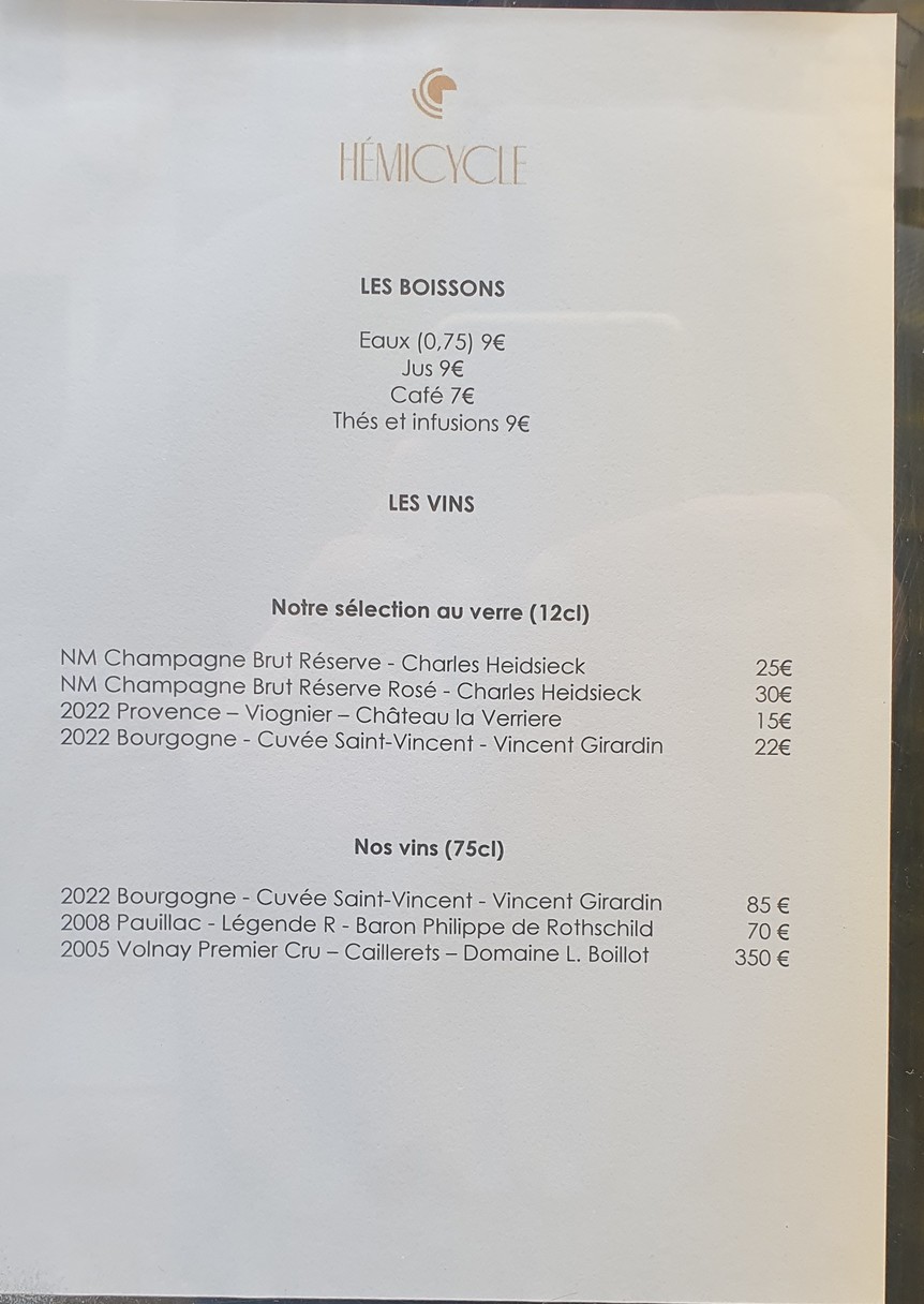 Hémicycle menu 4